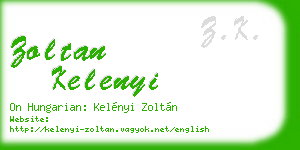 zoltan kelenyi business card